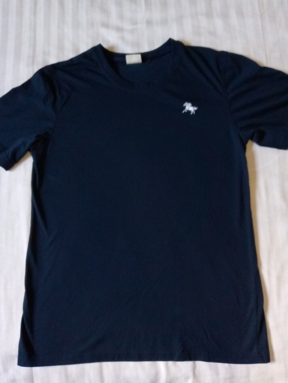 Men's Navy Crew Neck T-Shirt - Classic Solid Tee Dinorobert
